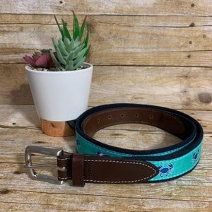 Vineyard Vines Crab Canvas Club Belt - 34